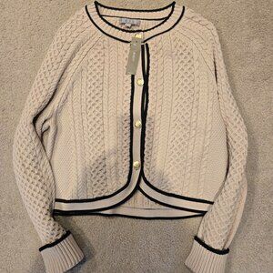 J. Crew Cream Cable Knit Sweater